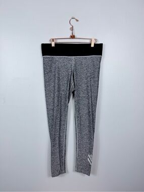 VS Pink grey marled shine logo stretch yoga legging pants size medium